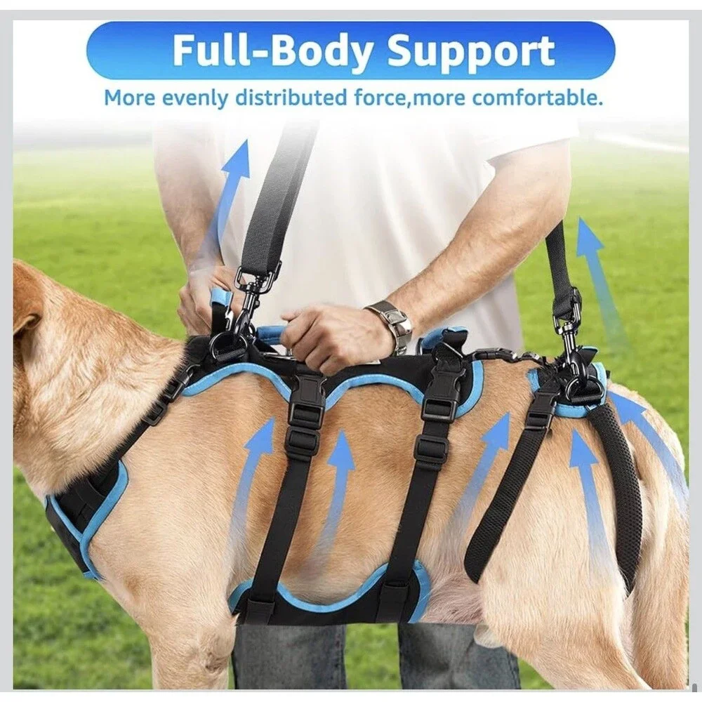 Dog Lift Harness Large 2-in-1 Full Body Sling Support for Large Male Dogs